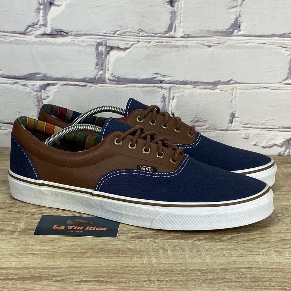 Men’s (Like New) Vans Era Navy Leather Skate Sneakers